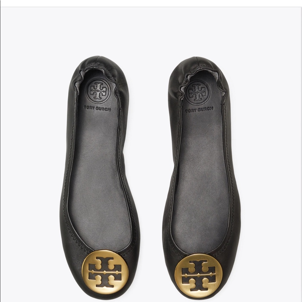 Tory Burch Minnie Travel Ballet Flat Black
